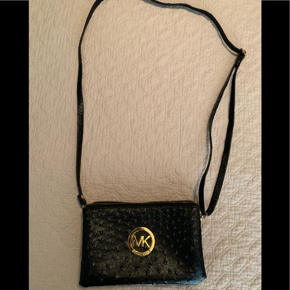 Michael Kors Leather Double-Pouch Crossbody